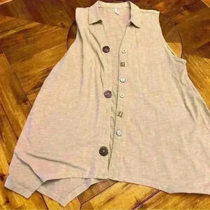 Passports boho mismatched buttons cardigan size XL READ DISCRIPTION